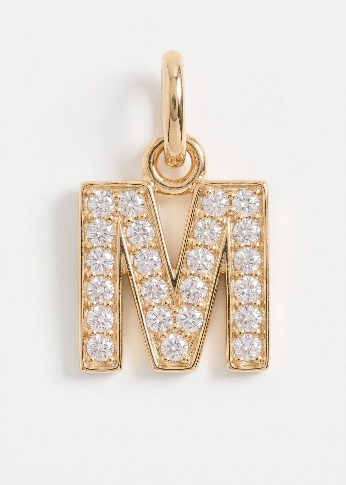 Letras Iniciales con circones-  Oro 18k