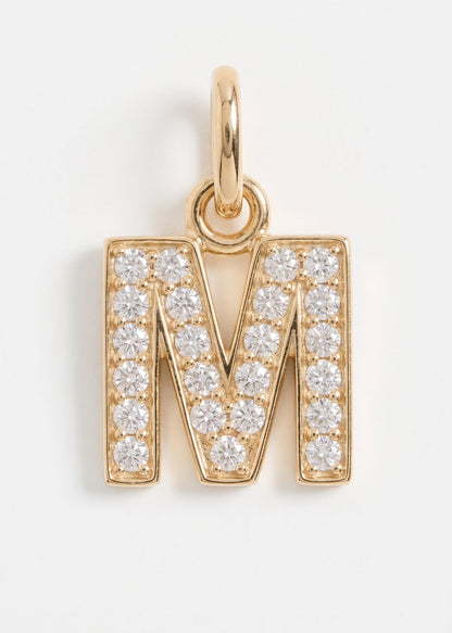 Letras Iniciales con circones-  Oro 18k