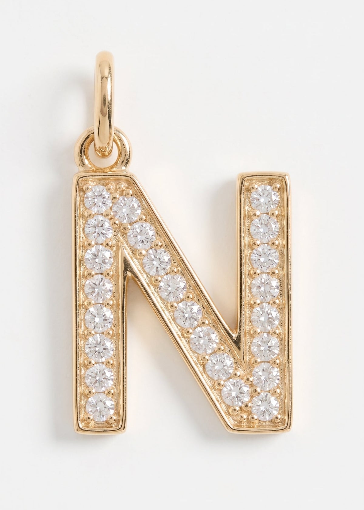 Letras Iniciales con circones-  Oro 18k