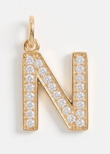 Letras Iniciales con circones-  Oro 18k