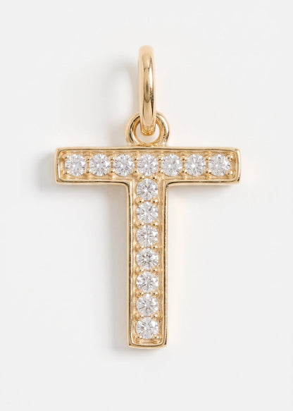 Letras Iniciales con circones-  Oro 18k