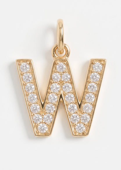 Letras Iniciales con circones-  Oro 18k