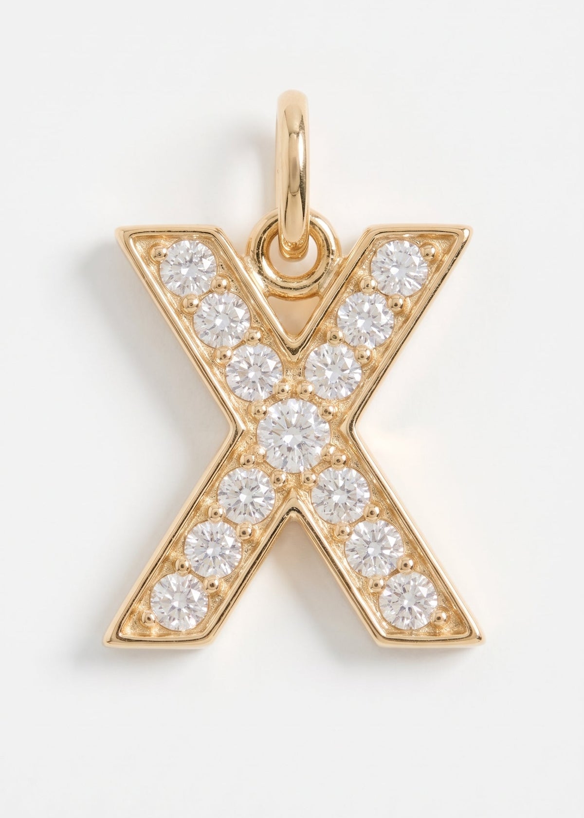 Letras Iniciales con circones-  Oro 18k