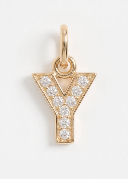 Letras Iniciales con circones-  Oro 18k