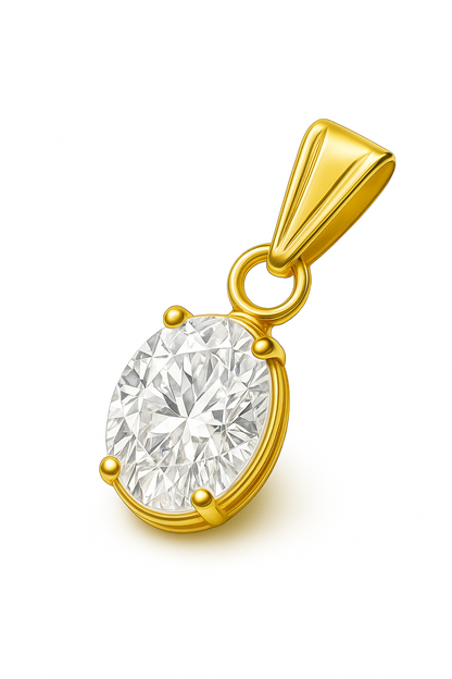 Colgante con Circón modelo Ignis de Oro 18k