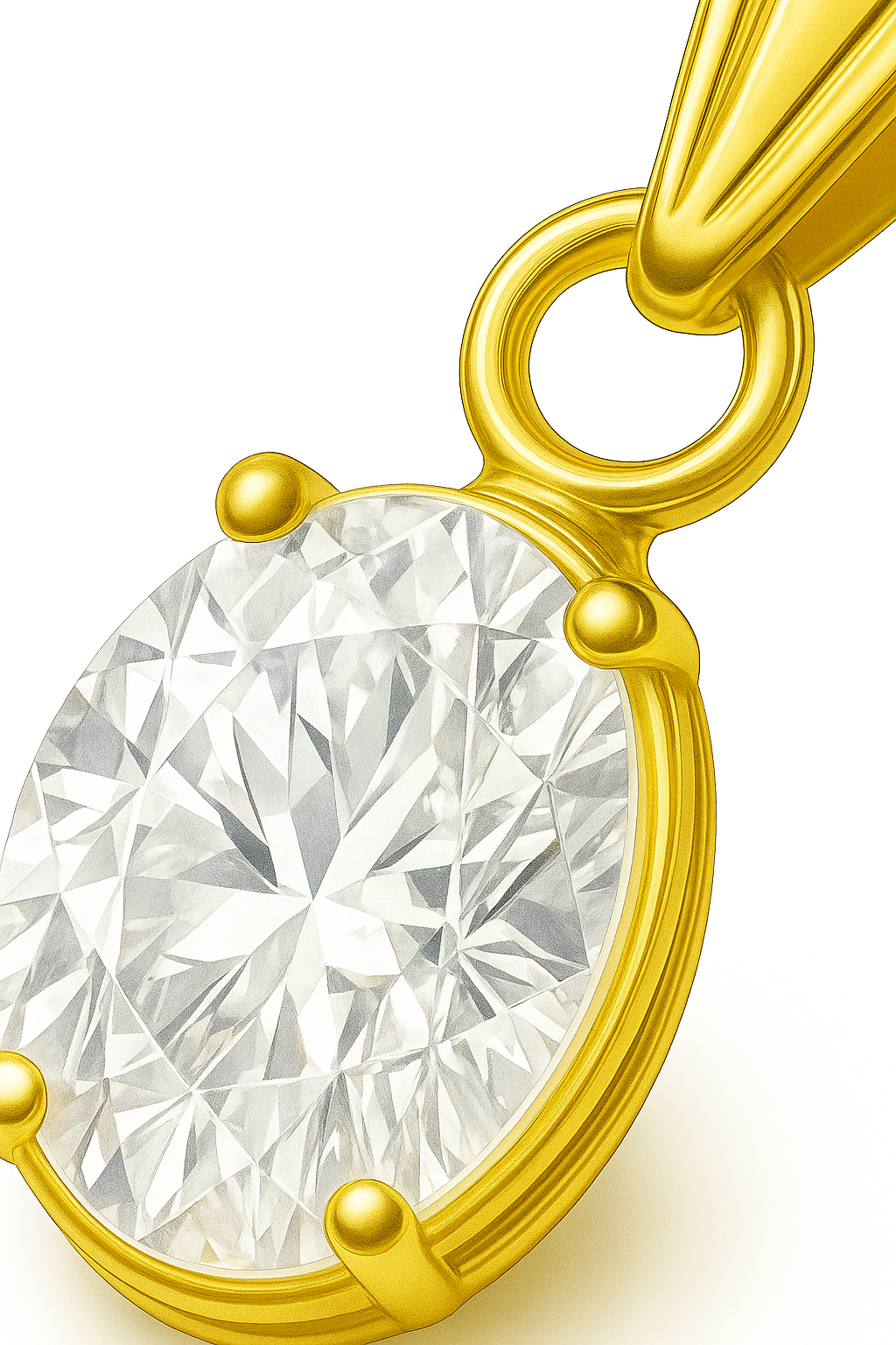 Colgante con Circón modelo Ignis de Oro 18k