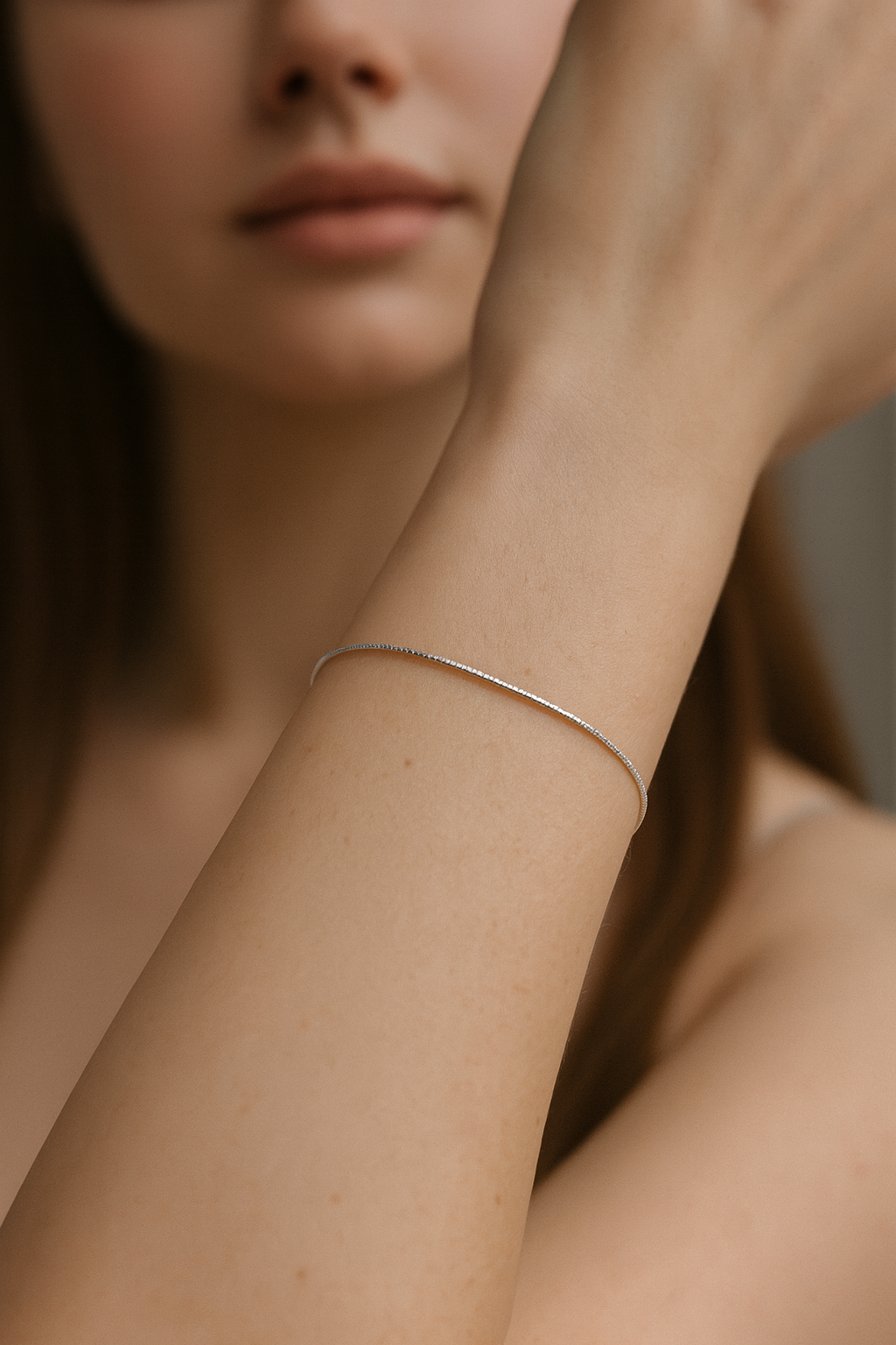 Pulsera plata modelo Nela