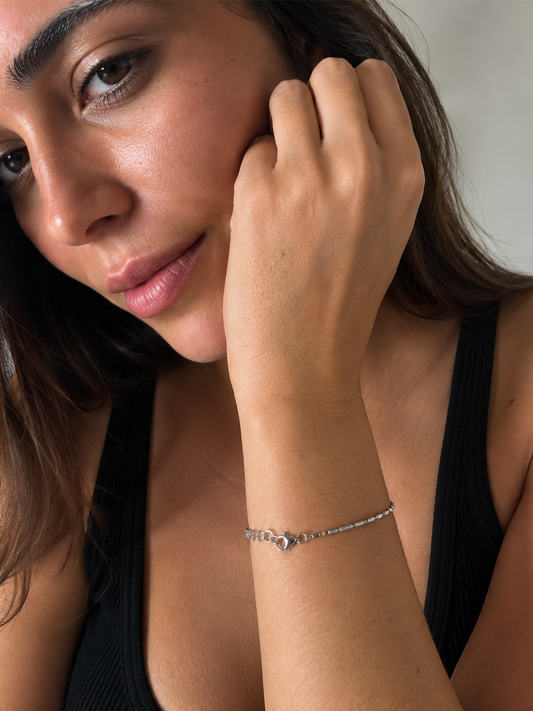 Pulsera doble tejido modelo Paulina