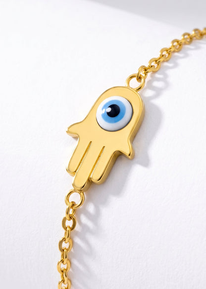 Pulsera Ojo Protector - Oro 18k