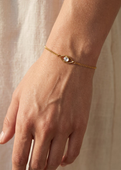 Pulsera Ojo Protector - Oro 18k