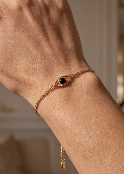 Pulsera Ojo Protector - Oro 18k