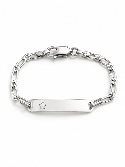 Pulsera modelo Lior con plaquita y Estrella