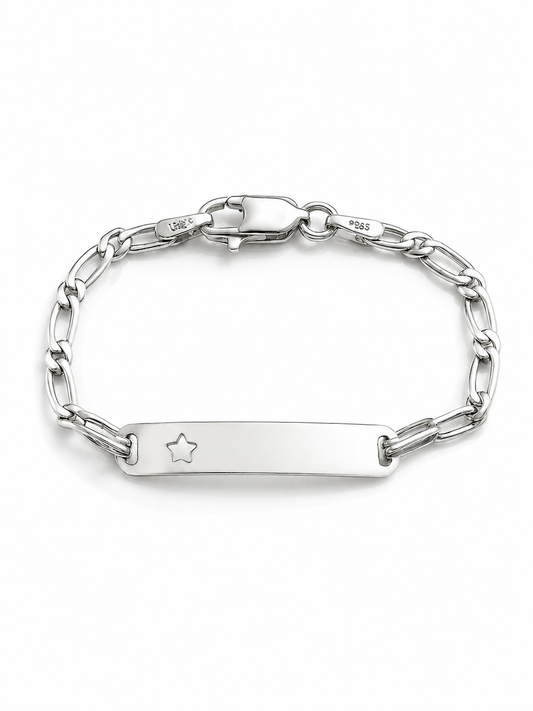 Pulsera modelo Lior con plaquita y Estrella
