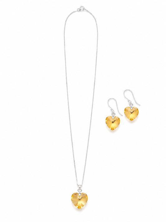 Set Corazones de Cristal modelo Ailén
