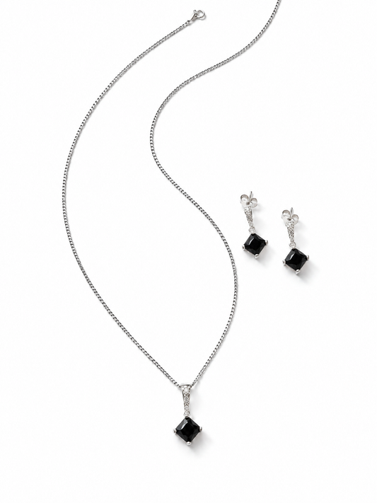 Set Cristales negros modelo Nadira
