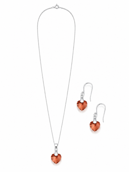 Set Corazón de cristal modelo Alinne