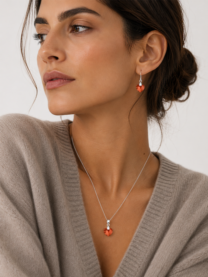 Set Corazón de cristal modelo Alinne