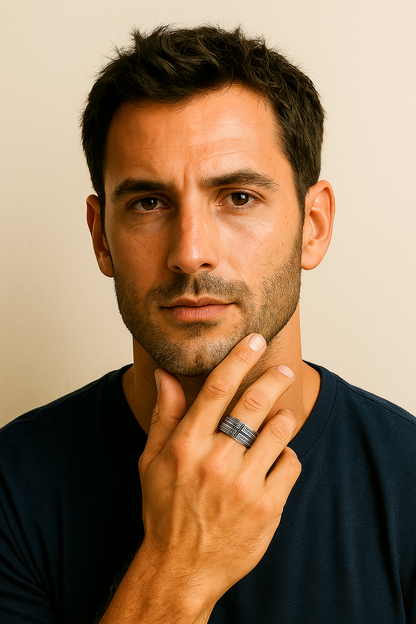 Anillo Modelo Cruz de Circones