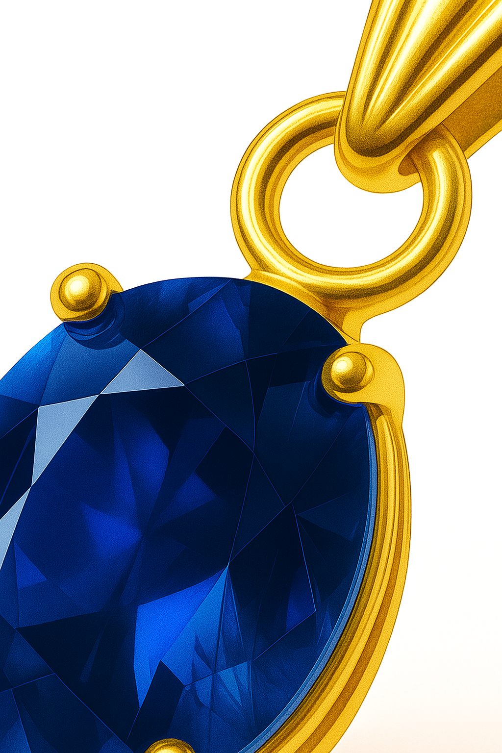 Colgante con Circón modelo Ignis de Oro 18k