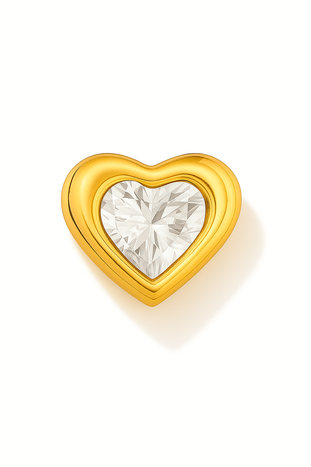 Colgante corazón circon modelo Amoris oro 18k