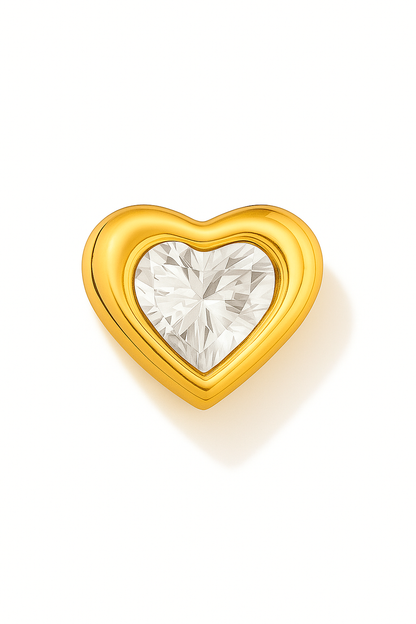 Colgante corazón circon modelo Amoris oro 18k