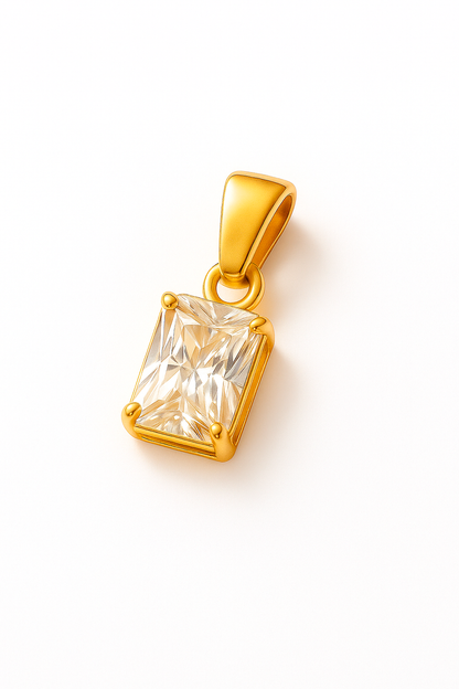 Colgante con Circón modelo Aureon oro 18k