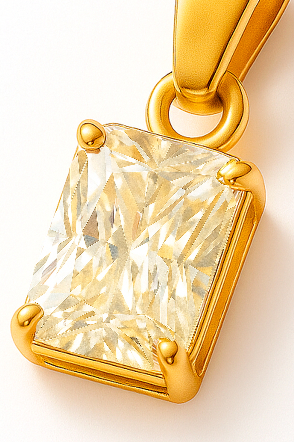 Colgante con Circón modelo Aureon oro 18k